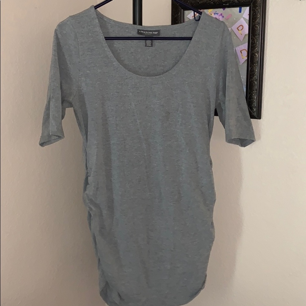 Grey Maternity Top